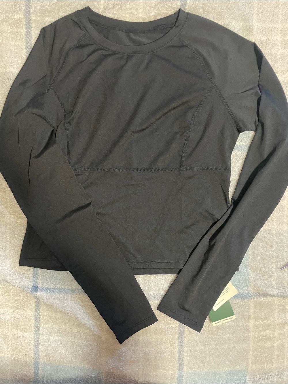 HALARA Black Long-Sleeve Athletic Top
